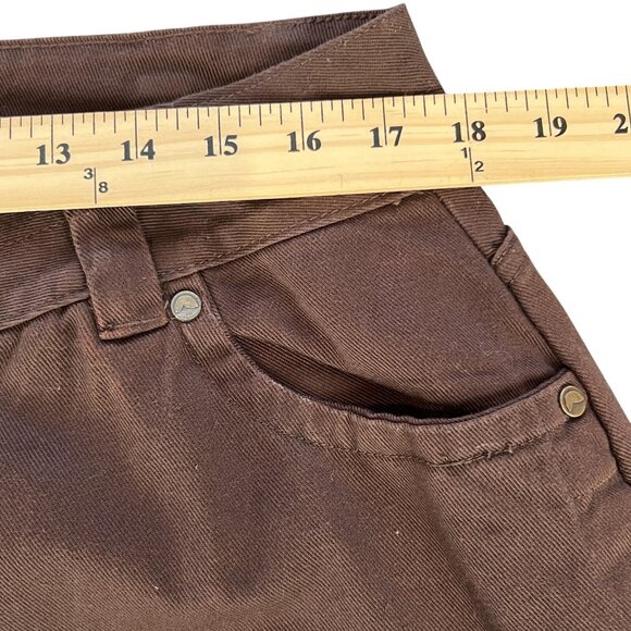 Womens 16W Brown Natural Fit Straight Leg  Jeans Pants Cotton Woman Within - Picture 6 of 12